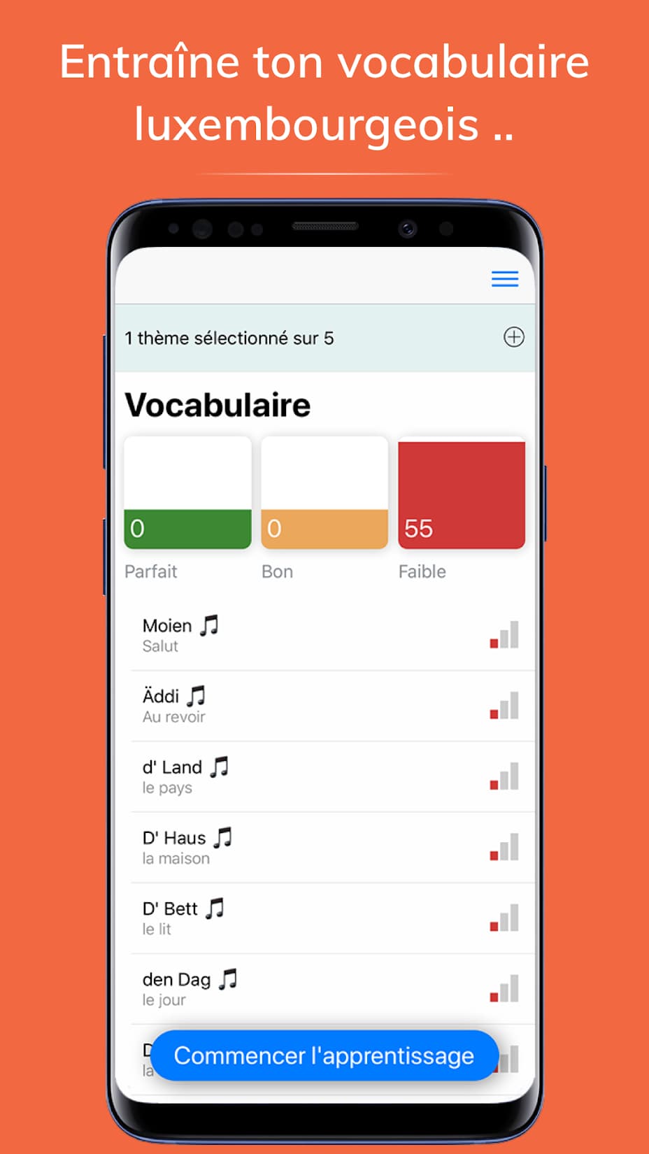 Wählen in der App Wuertschatz
